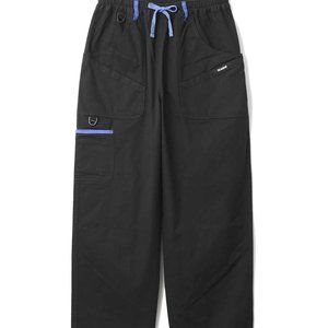 XLARGE Easy On Pants (Black with Blue Piping)